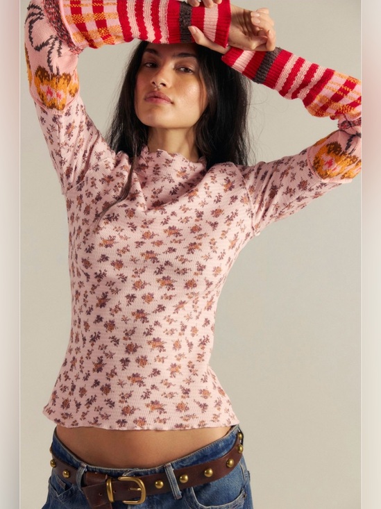 We The Free Tops - Free People Bowery Cuff Thermal 🍒